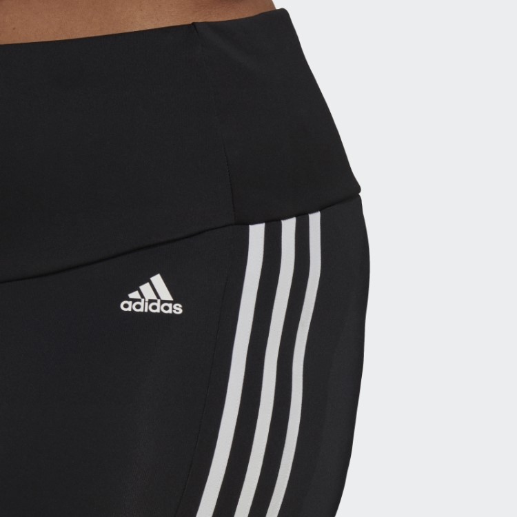 Meia-calça Esportiva Preta Projetada 2 Movimentos De Cintura Alta (tamanho Grande) Adidas