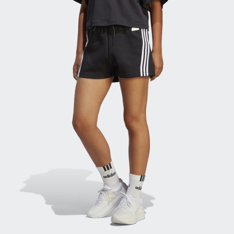 Shorts Com As Três Listras Future Icons Preto Estiloso