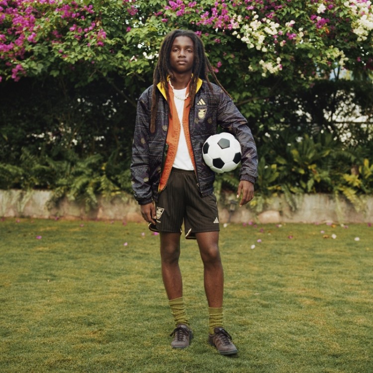 Jamaica Hino Jaqueta Reversível Ouro Adidas