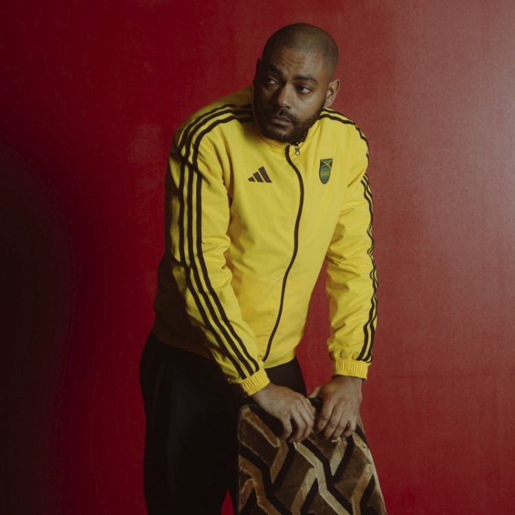 Jamaica Hino Jaqueta Reversível Ouro Adidas