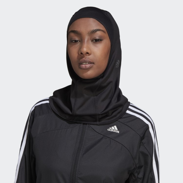 Adidas Run Icons 3 Listras Esporte Hijab Preto