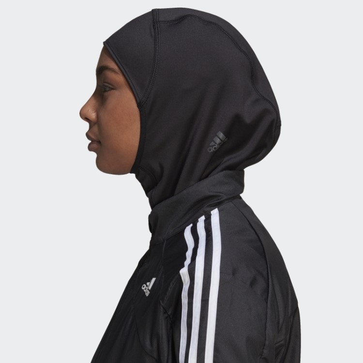 Adidas Run Icons 3 Listras Esporte Hijab Preto