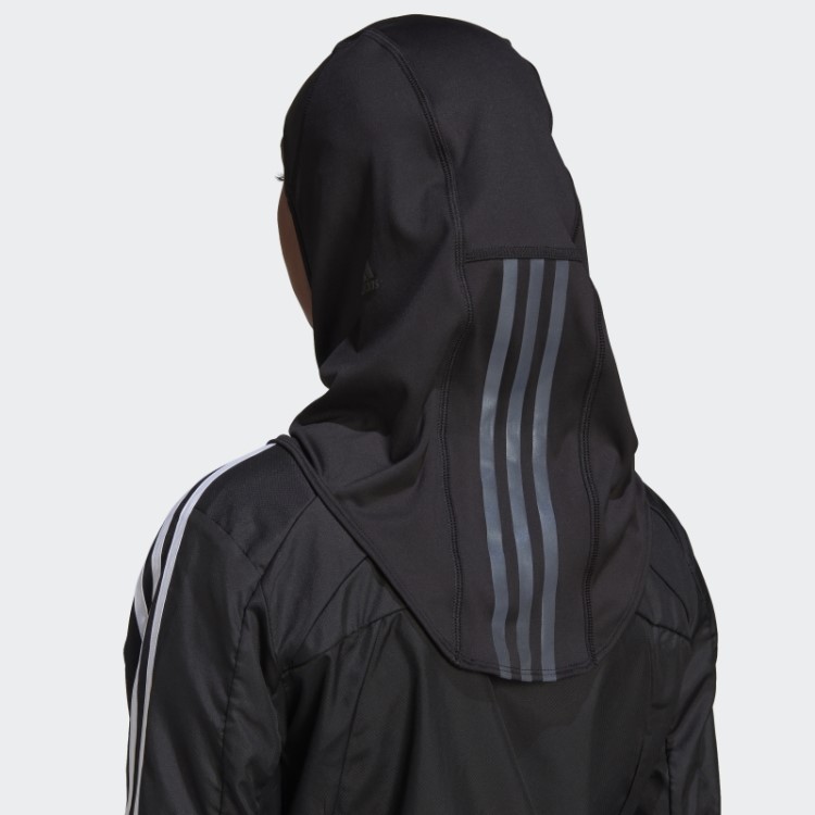 Adidas Run Icons 3 Listras Esporte Hijab Preto