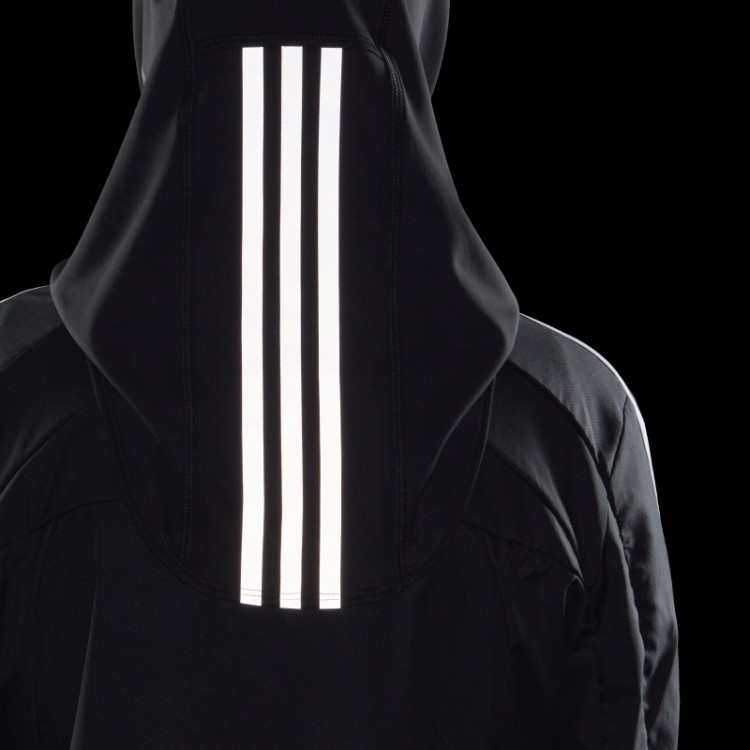Adidas Black Run Icons 3 Listras Esporte Hijab