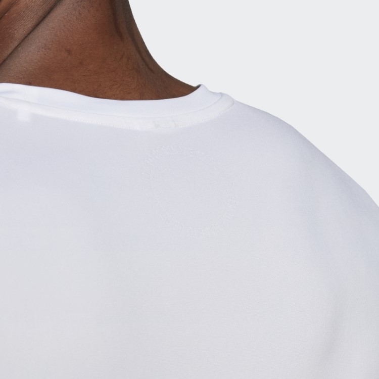Camiseta Branca De Manga Longa Adidas Feita Para Ser Refeita
