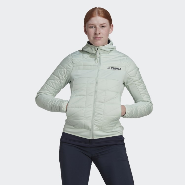 Jaqueta Terrex Multi Primegreen Com Isolamento Híbrido Verde Adidas