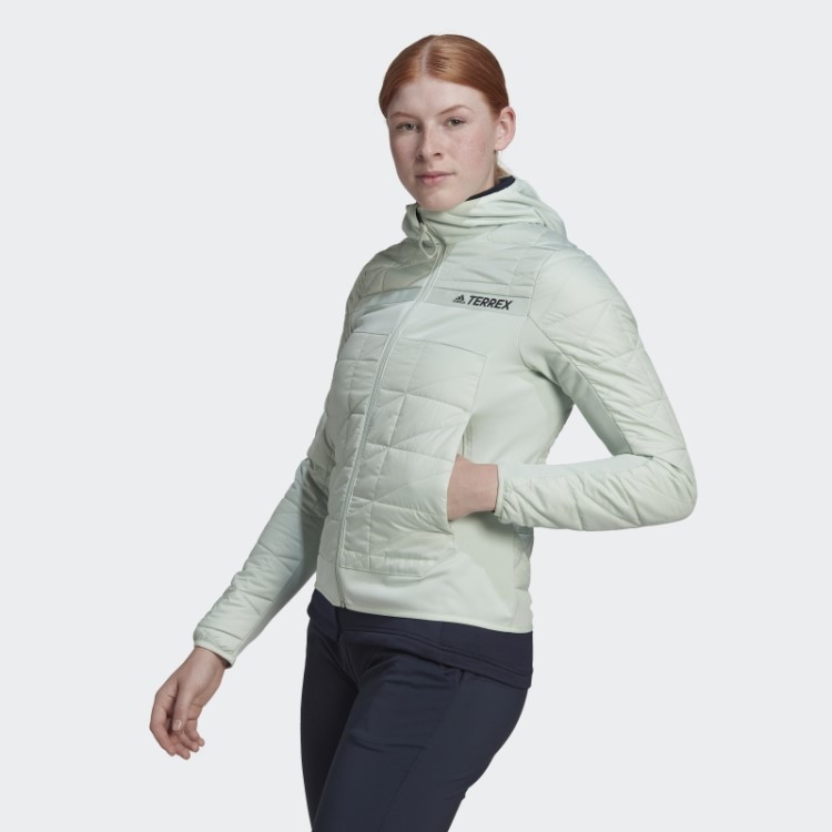 Jaqueta Terrex Multi Primegreen Com Isolamento Híbrido Verde Adidas
