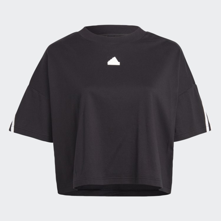 Future Icons Camiseta Com As Três Listras (tamanho Grande) Adidas Preta