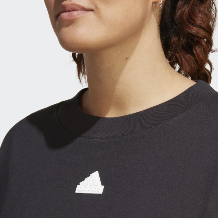 Future Icons Camiseta Com As Três Listras (tamanho Grande) Adidas Preta