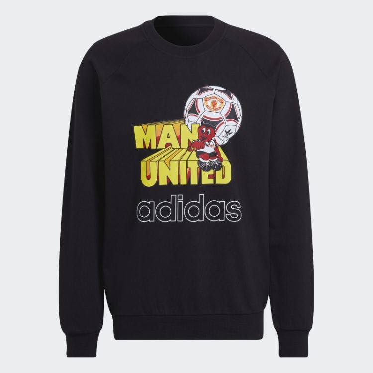 Adidas Manchester United Moletom Preto Estampado