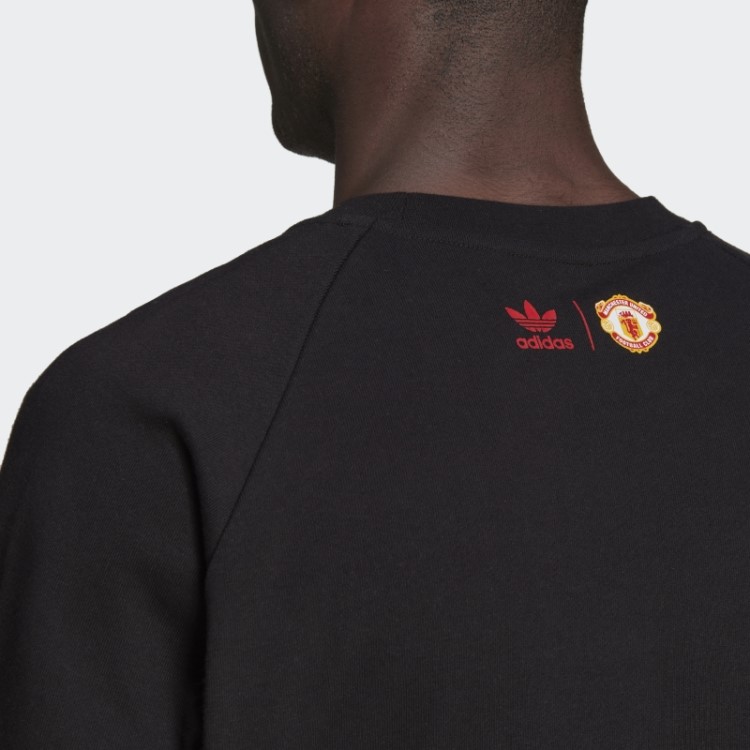 Adidas Manchester United Moletom Preto Estampado