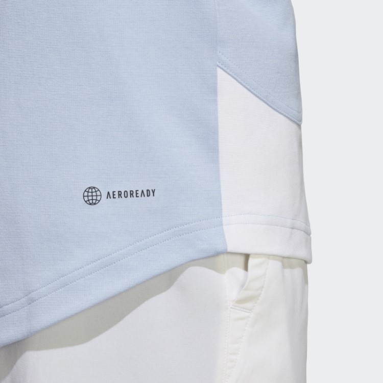 Adidas Clubhouse Premium Clássico Tênis Colorblock Camisa Polo Blue Dawn