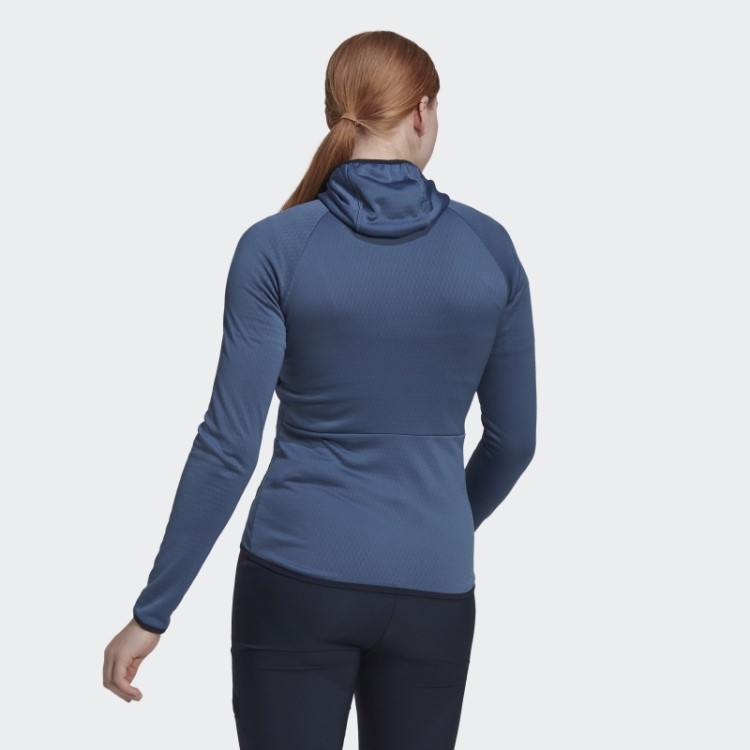 Adidas Steel Terrex Tech Flooce Jaqueta Leve Para Caminhada Com Capuz