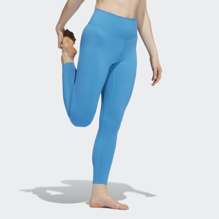 Leggings Adidas Yoga Luxe Studio 7/8 Craft Azul Quente