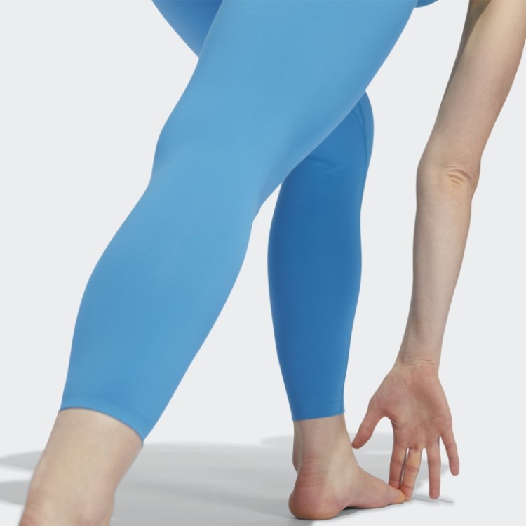 Leggings Adidas Yoga Luxe Studio 7/8 Craft Azul Quente