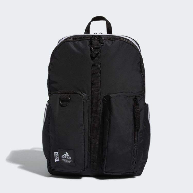 Adidas Icônica Mochila Com As Três Listras Preta