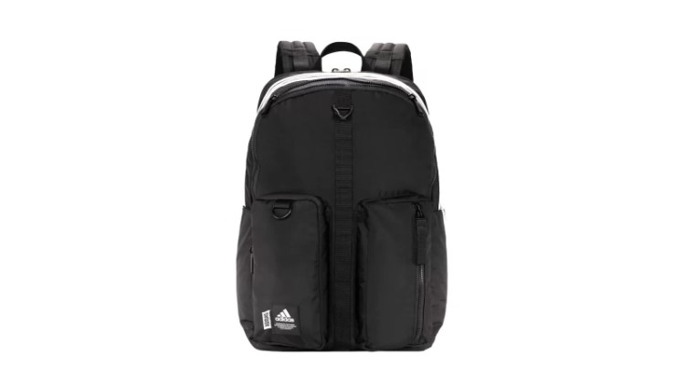 Adidas Icônica Mochila Com As Três Listras Preta