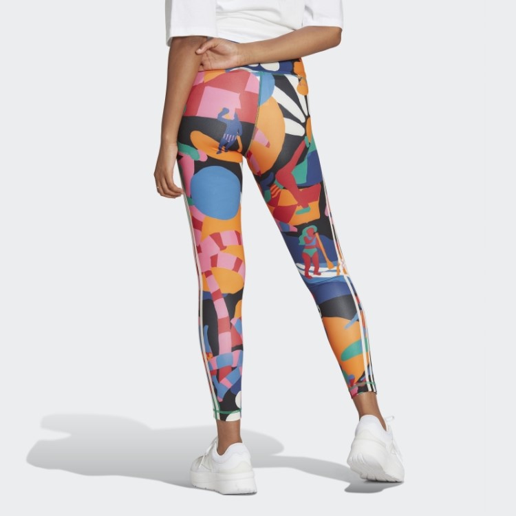 Meia-calça Adidas X Farm Rio 7/8 Ousada Verde Fashion