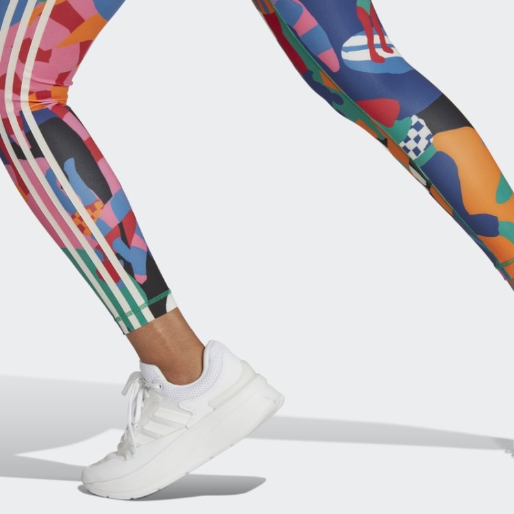 Meia-calça Adidas X Farm Rio 7/8 Ousada Verde Fashion
