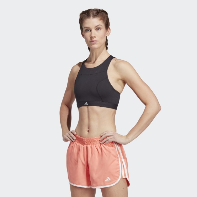 Sutiã De Corrida Preto De Suporte Médio Adidas