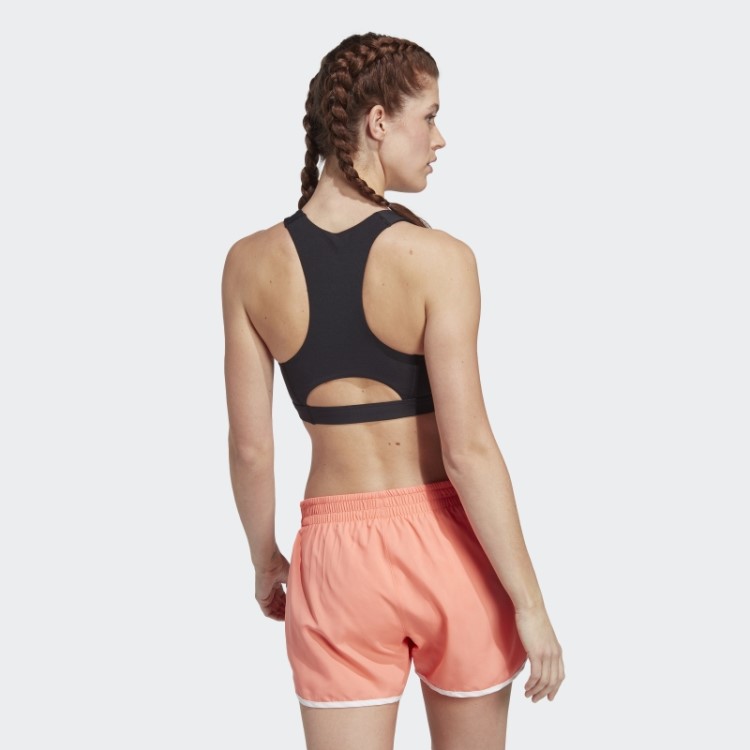 Sutiã De Corrida De Suporte Médio Adidas Preto