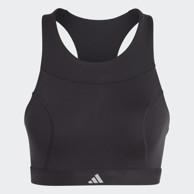 Sutiã De Corrida De Suporte Médio Adidas Preto