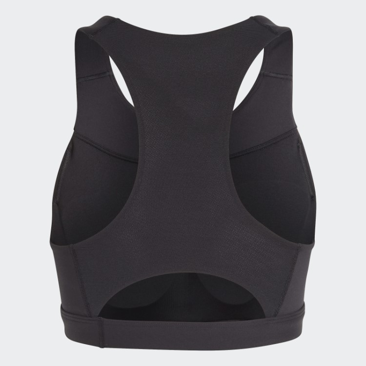 Sutiã De Corrida De Suporte Médio Adidas Preto
