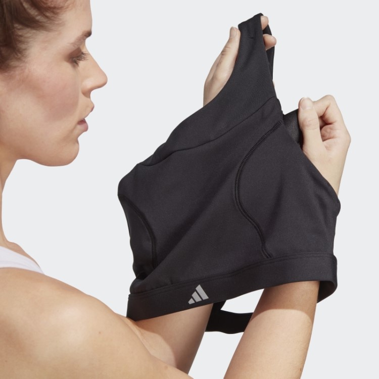 Sutiã De Corrida De Suporte Médio Adidas Preto