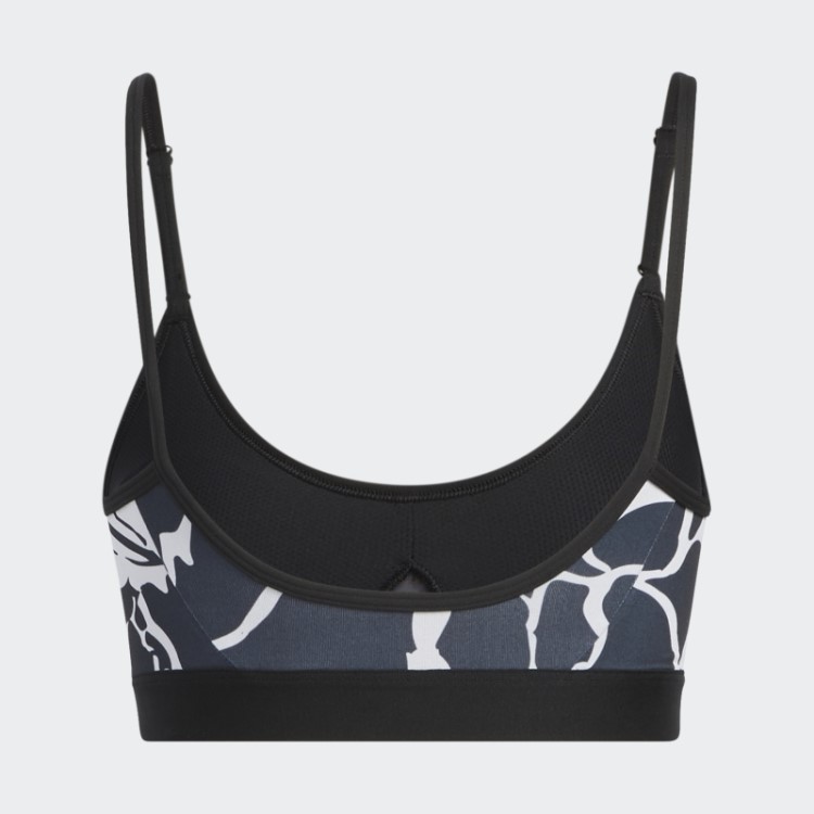 Sutiã Adidas Dash Cinza Leve Com Estampa Floral