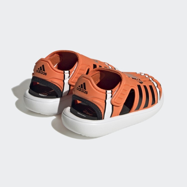 Adidas Branca Encontrando Nemo Sandálias De Verão Fechadas Elegantes