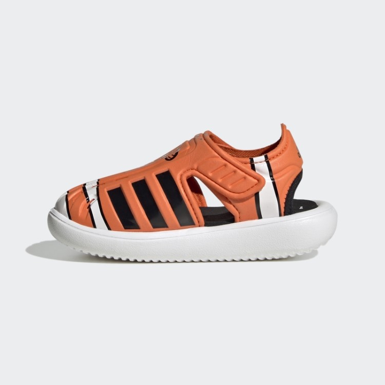 Adidas Branca Encontrando Nemo Sandálias De Verão Fechadas Elegantes