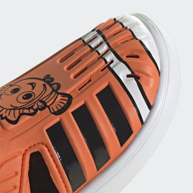 Adidas Branca Encontrando Nemo Sandálias De Verão Fechadas Elegantes