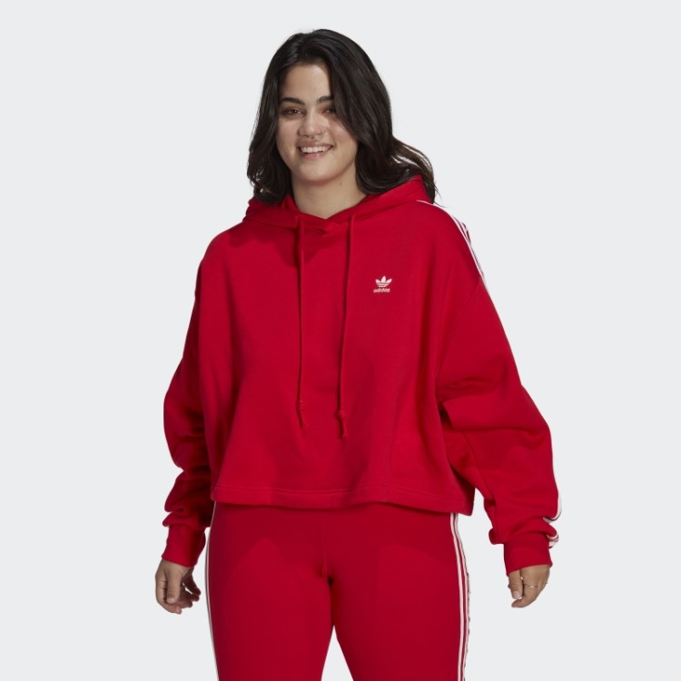 Moletom Adidas Scarlet Adicolor Classics Crop (tamanho Grande)