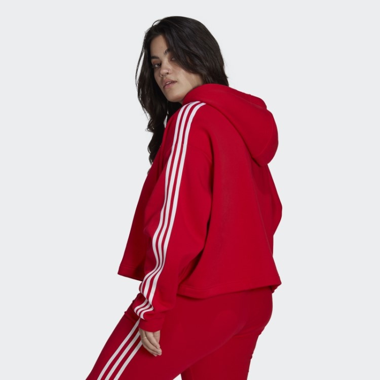 Moletom Adidas Scarlet Adicolor Classics Crop (tamanho Grande)