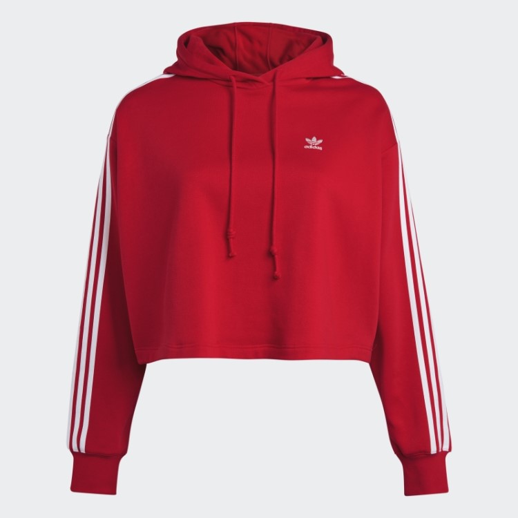 Moletom Adidas Scarlet Adicolor Classics Crop (tamanho Grande)
