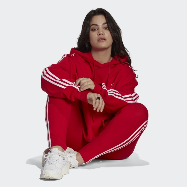 Moletom Adidas Scarlet Adicolor Classics Crop (tamanho Grande)