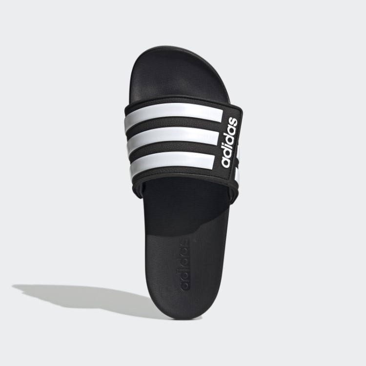 Chinelos Ajustáveis ​​pretos Adidas Adilette Comfort