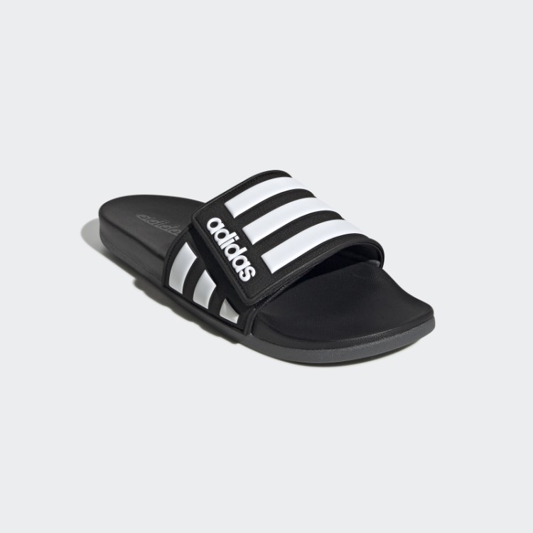Chinelos Ajustáveis ​​pretos Adidas Adilette Comfort