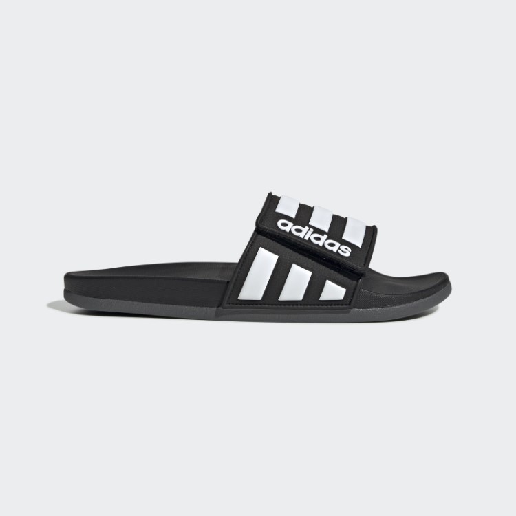 Chinelos Ajustáveis ​​pretos Adidas Adilette Comfort
