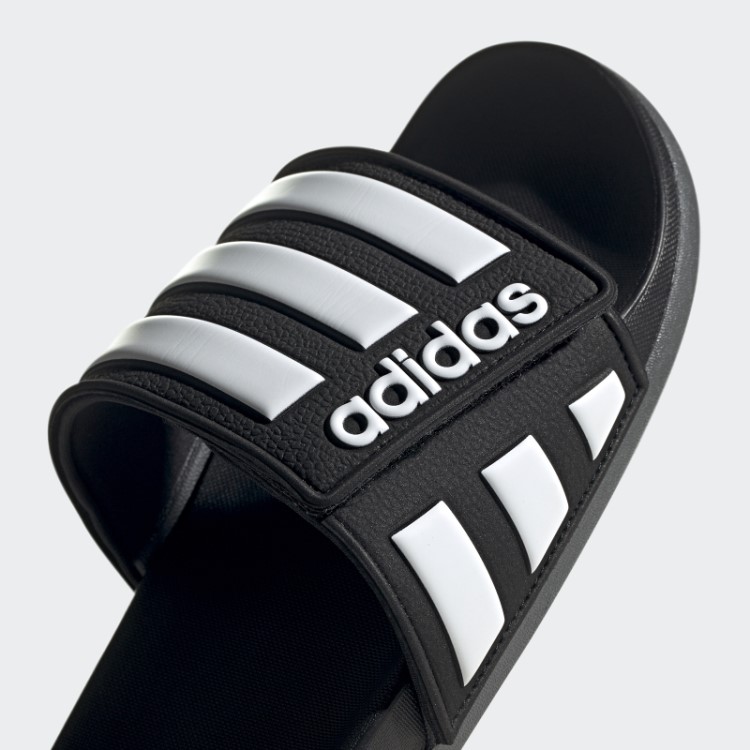 Chinelos Ajustáveis ​​pretos Adidas Adilette Comfort