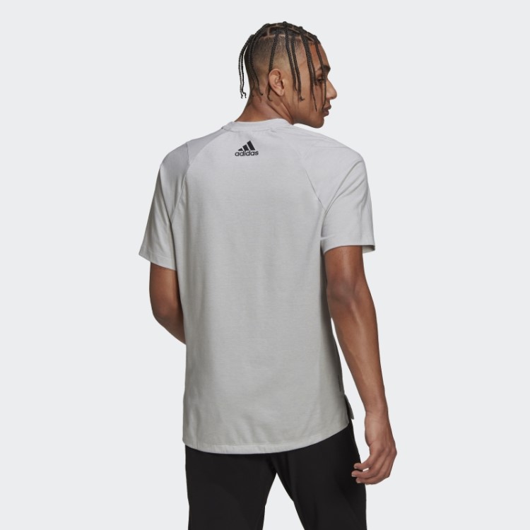 Train Icons Camiseta De Treino Com 3 Barras Adidas Cinza