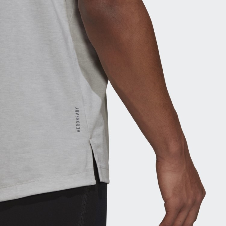 Train Icons Camiseta De Treino Com 3 Barras Adidas Cinza