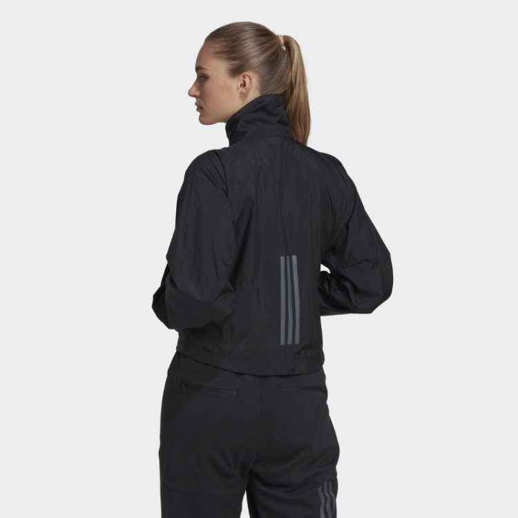 Adidas X-city Jaqueta De Tecido Meio Zíper Preto