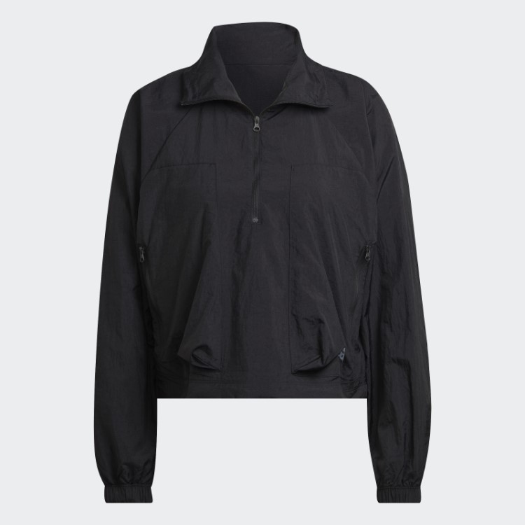 Adidas X-city Jaqueta De Tecido Meio Zíper Preto