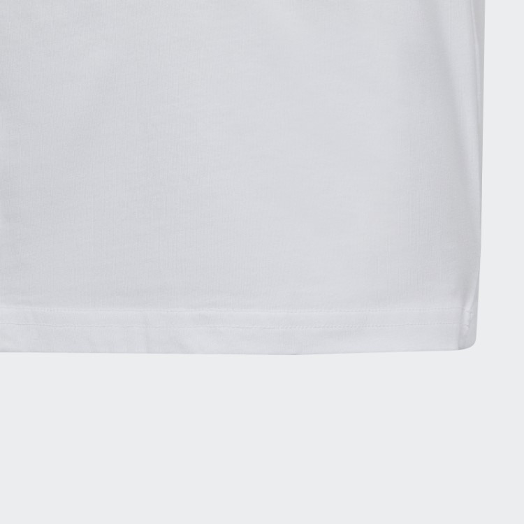 Adidas Essentials Camiseta De Algodão Com Logo Grande Branca