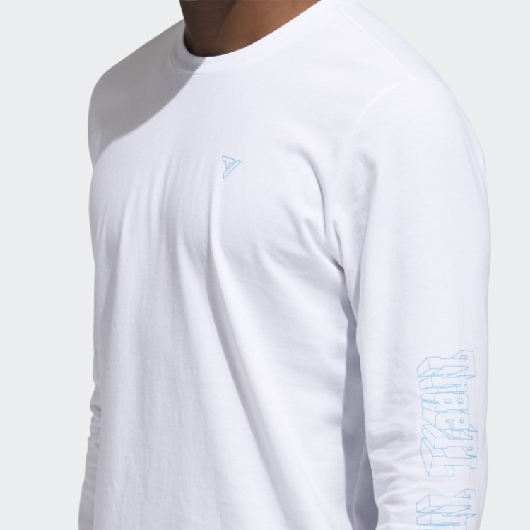 Camiseta Branca Com Gráfico Adidas Trae