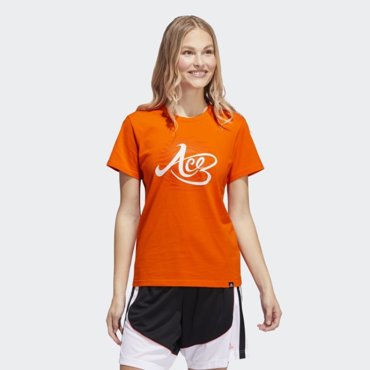 Camiseta Laranja Ace Fdtn Da Adidas