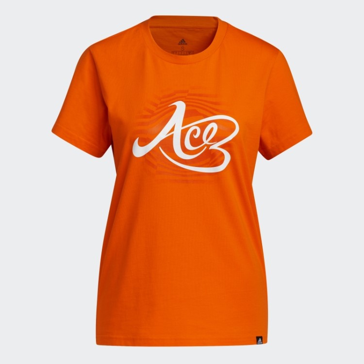 Camiseta Laranja Ace Fdtn Da Adidas