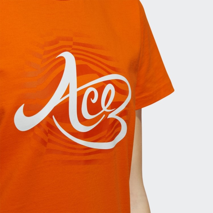 Camiseta Laranja Ace Fdtn Da Adidas