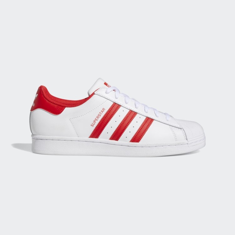 Sapatos Adidas Superstar Moda Vermelha